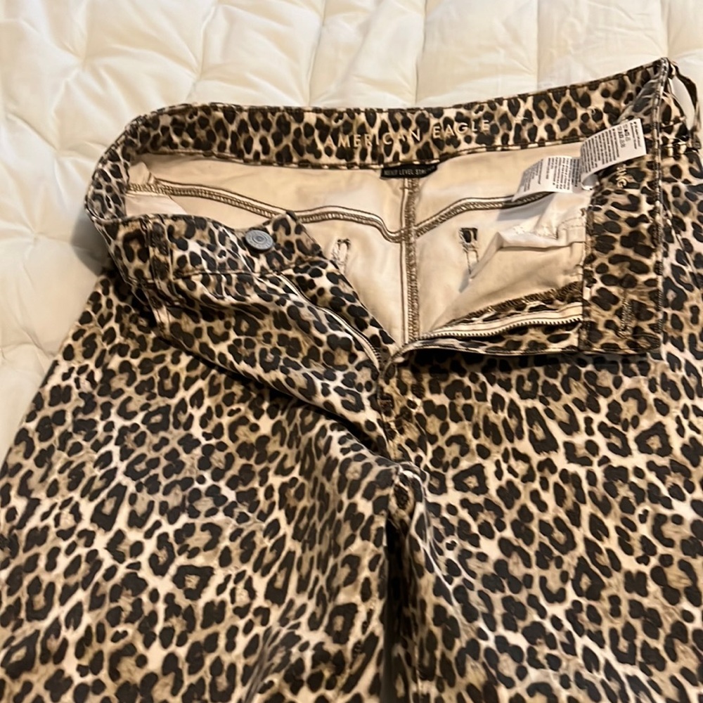 American Eagle high rise size 12 leopard jegging